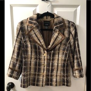 Doncaster brown/black/gold blazer, 10